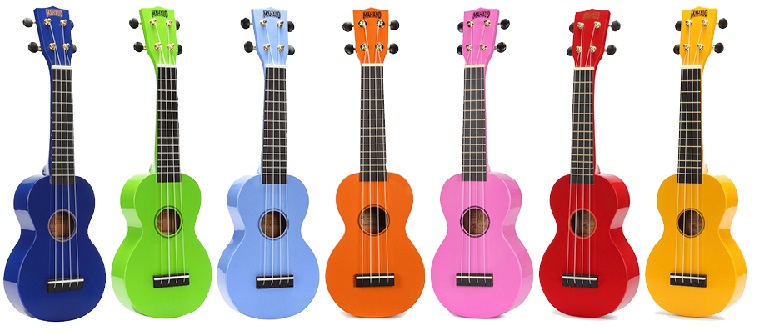 coloured ukes